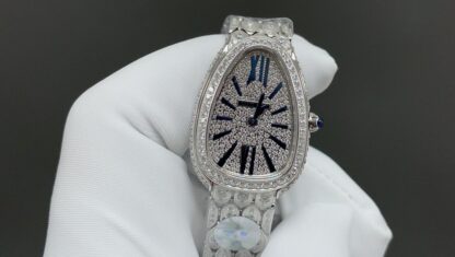 Bulgari Gilded Snake Shadow White Shell Watch - Image 3