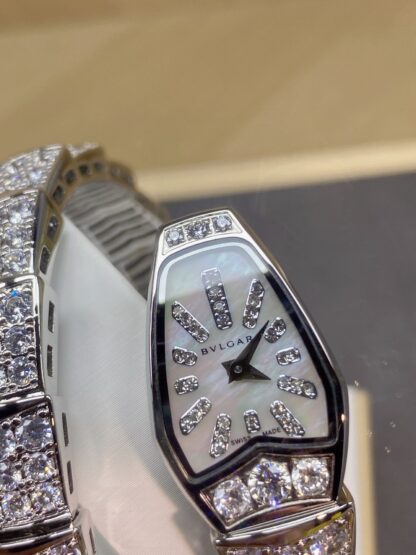 Bulgari white gold two-circle snake watch - Image 3