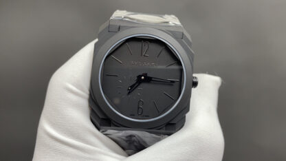Bulgari matte black ultra-thin mechanical watch - Image 3