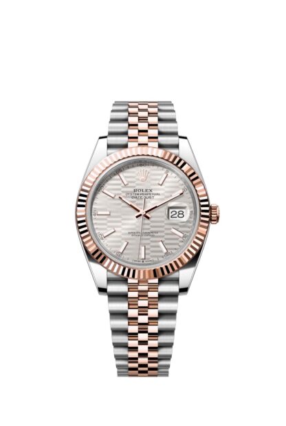 Rolex 41mm Datejust White Case Bevel Bezel Three Beads Strap - Image 2