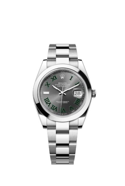 Rolex 41mm Datejust White Case Bevel Bezel Three Beads Strap - Image 3