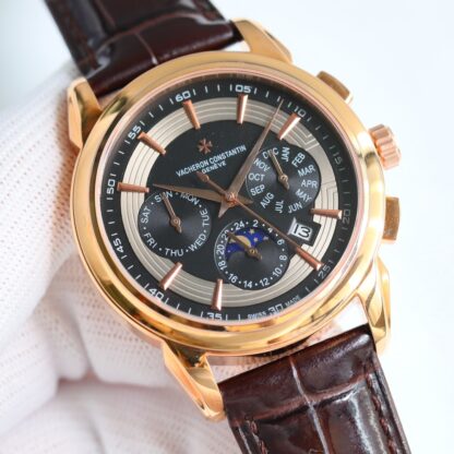 Vacheron Constantin Mechanical watch with moon phase movement - Image 3