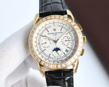 Vacheron Constantin Mechanical watch with moon phase movement - Image 3