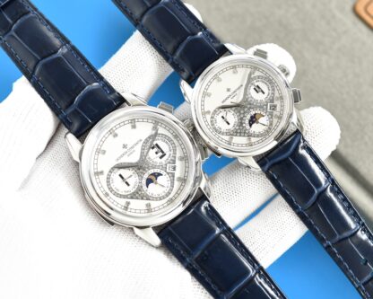 Vacheron Constantin Mechanical watch with moon phase movement - Image 3