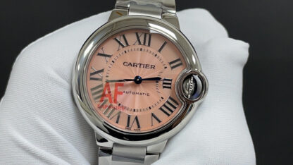 Cartier Blue Balloon Pink Face Ladies Mechanical Watch - Image 3