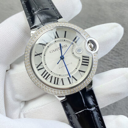 Cartier round, elegant and noble men's mechanical watch - Image 3
