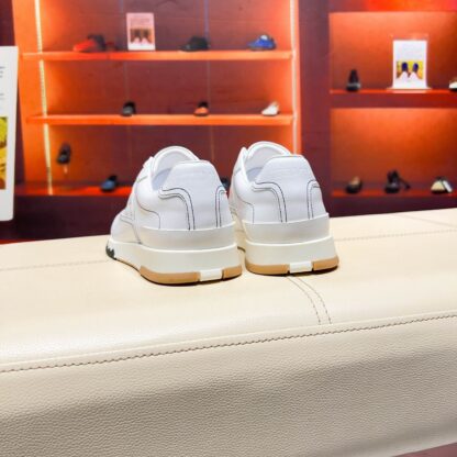 Hermès Paris catwalk model simple classic white casual shoes - Image 3