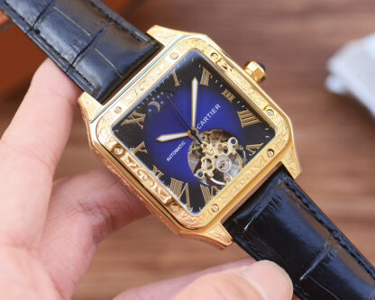 Cartier Square Skeleton Mechanical Watch - Image 3