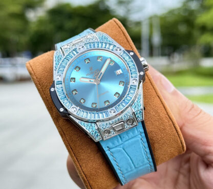 Hublot Big Bang "One Click" Stainless Steel Rainbow Watch - Image 3