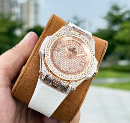 Hublot Big Bang "One Click" Stainless Steel Rainbow Watch - Image 3