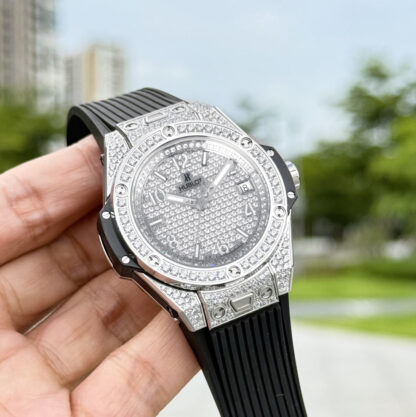 Hublot Big Bang "One Click" Stainless Steel Rainbow Watch - Image 3