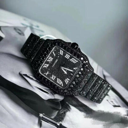 Cartier Santos Black Warrior Mechanical Watch - Image 3