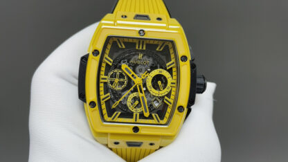Hublot Tonneau Yellow Ceramic Watch - Image 3