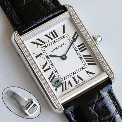 Cartier classic tank series low-key elegant watch - Image 3