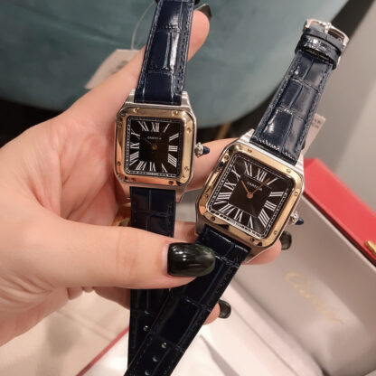 Cartier Santos Classic Elegant Couple Watch - Image 3