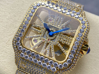 Cartier Santos Hollow Full Diamond Series Watch - Image 3