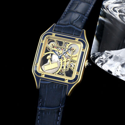 Cartier Santos Skeleton Classic Mechanical Watch - Image 3