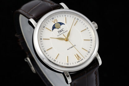 IWC Portofino series 40mm moon phase stainless steel mechanical men's watch - Image 3