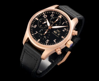 IWC Bronze Gold Chronograph Spitfire Series Watch - Image 3