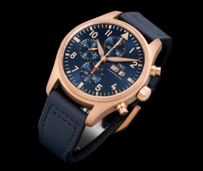 IWC Bronze Gold Chronograph Spitfire Series Watch - Image 3