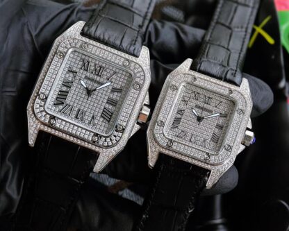 Cartier Santos Diamond Series Mechanical Watch - Image 3
