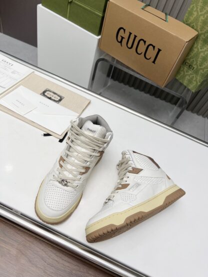 Gucci high and low top distressed sneakers - Image 2