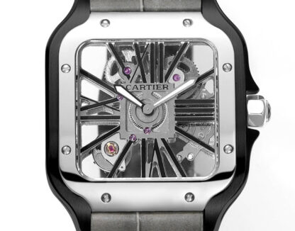 Cartier Santos hollow steel belt series mechanical watch - Image 2