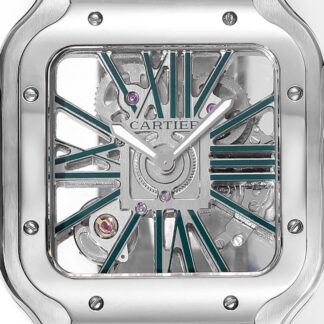 Cartier Santos hollow steel belt series mechanical watch