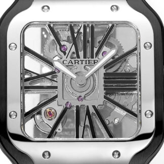 Cartier Santos hollow steel belt series mechanical watch