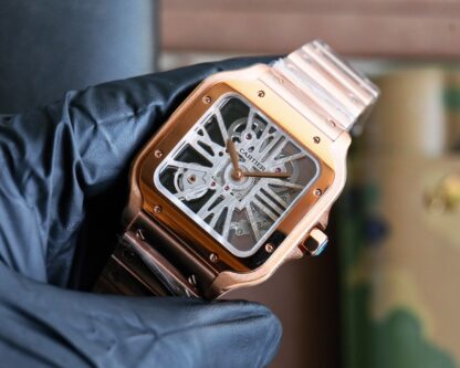 Cartier Santos Skeleton Series Mechanical Watch - Image 3