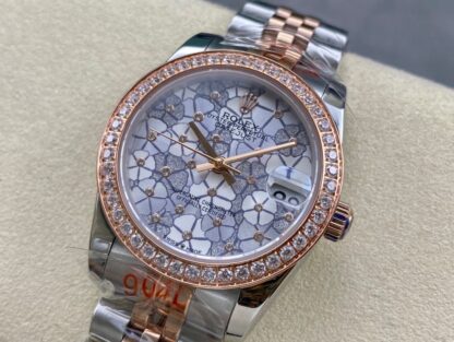 Rolex women's model with single calendar and chronograph, 31mm diameter - Image 3