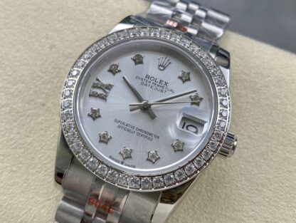Rolex women's model with single calendar and chronograph, 31mm diameter - Image 3