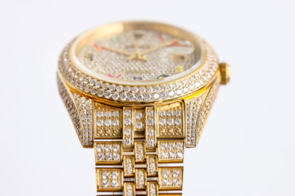 Rolex Logbook with Full Diamonds - Rich and Luxurious Edition - Image 3