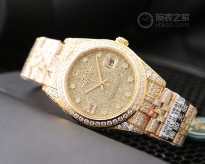 Rolex Logbook with Full Diamonds - Rich and Luxurious Edition - Image 3