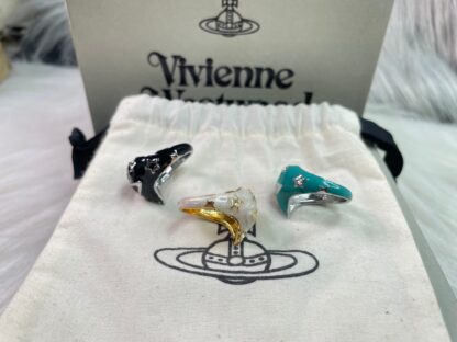 Vivienne Westwood Heart Enamel Ring - Image 3
