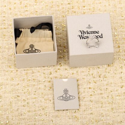 Vivienne Westwood Full Diamond 3 Saturn Ring - Image 3