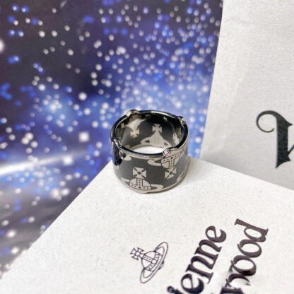 Vivienne Westwood Upper and Lower Saturn Lacquer Ring - Image 3