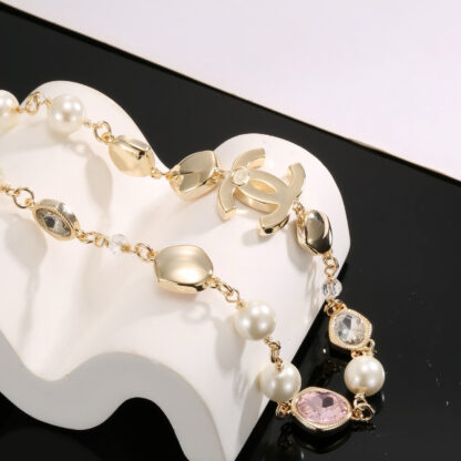 Chanel Colored Diamond Pearl Necklace - Image 3