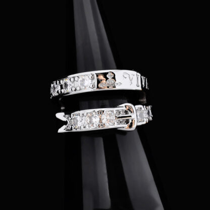 Vivienne Westwood Double Circle Belt Buckle Letter Ring - Image 3