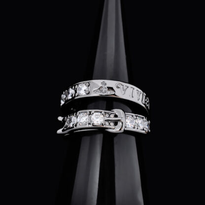 Vivienne Westwood Double Circle Belt Buckle Letter Ring - Image 3