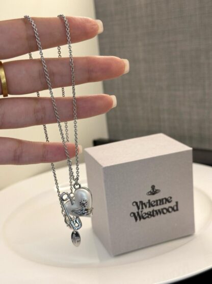 Vivienne Westwood heart pin necklace - Image 3