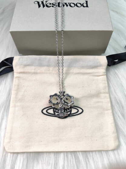 Vivienne Westwood Bow Pearl Necklace - Image 3