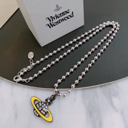 Vivienne Westwood classic large Saturn necklace unisex - Image 3