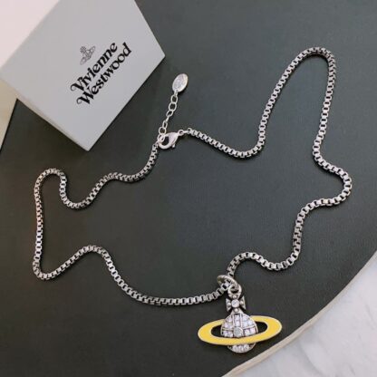 Vivienne Westwood classic large Saturn necklace unisex - Image 3