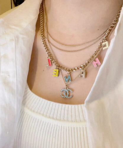 Chanel simple and elegant classic multi-layer chain necklace - Image 3