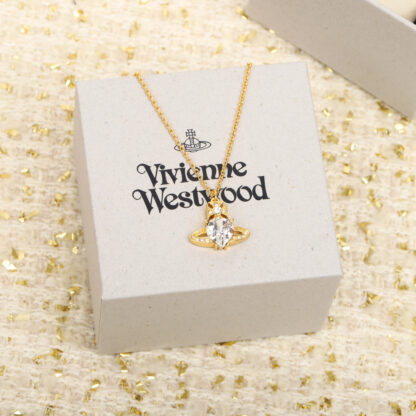 Vivienne Westwood classic shining earth star ring necklace - Image 3