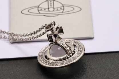 Vivienne Westwood three-dimensional transparent Saturn necklace - Image 3