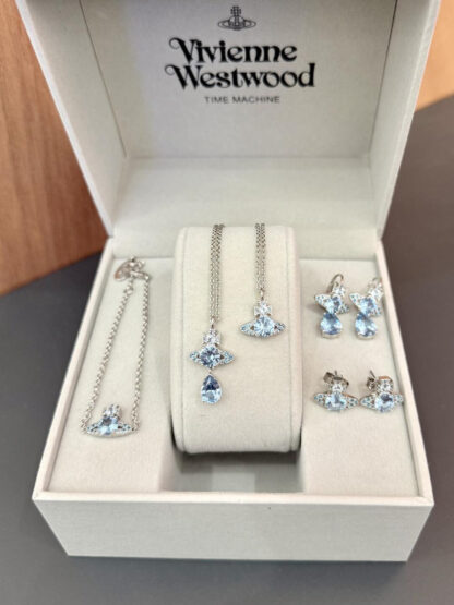 Vivienne Westwood Saturn colored diamond necklace - Image 3