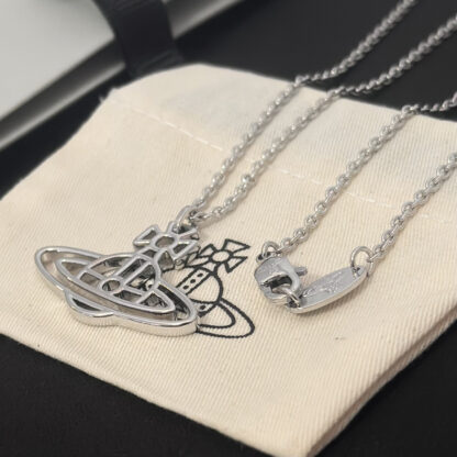 Vivienne Westwood Planet Hollow Long Necklace - Image 3