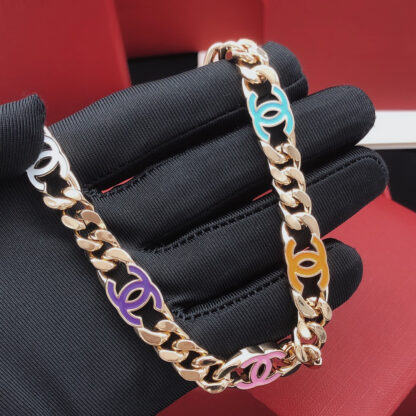 Chanel Delicate Colorful Necklace - Image 4
